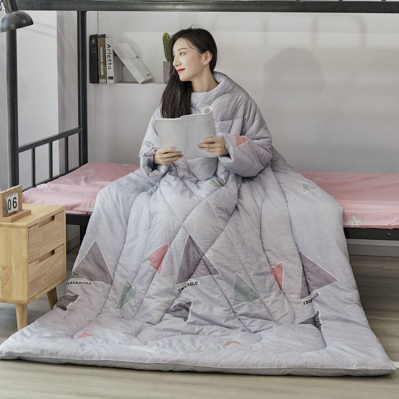 Lazy people can be worn. Lazy people are thickened in winter. Multifunctional quilts with sleeves in winter watch TV quilts.