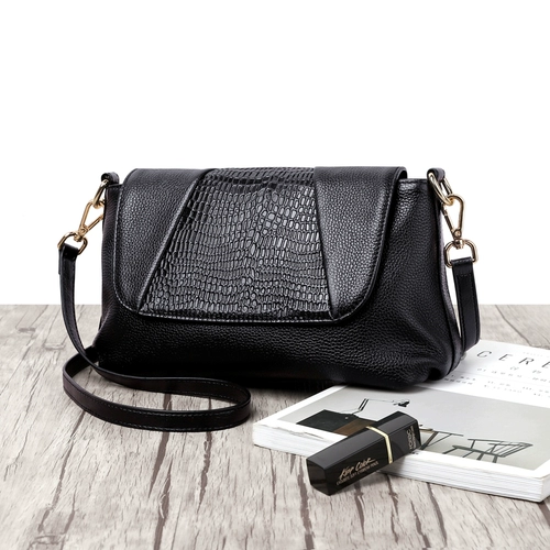 Сумка через плечо, модная универсальная кожаная небольшая сумка, ремешок для сумки на одно плечо, из натуральной кожи, коллекция 2022, воловья кожа