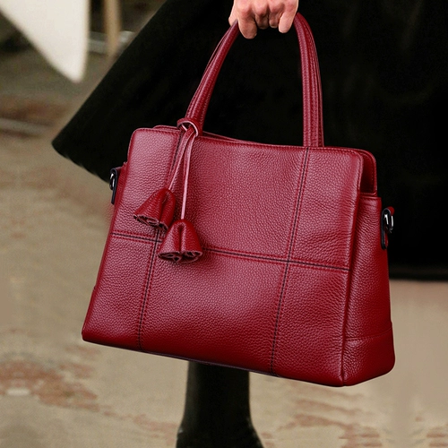 Портативная кожаная вместительная и большая сумка через плечо, из натуральной кожи, воловья кожа