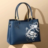 Вместительная и большая сумка через плечо, китайский стиль, с вышивкой, из натуральной кожи, подарок на день рождения