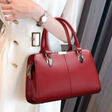 Сумка через плечо, красные свадебные туфли, вместительная и большая барсетка, из натуральной кожи