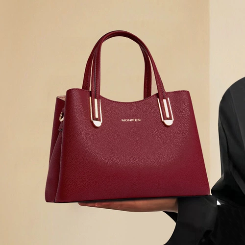 Вместительная и большая сумка через плечо, барсетка, из натуральной кожи, подарок на день рождения