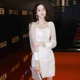 Белое элитное вечернее платье, подходит для подростков