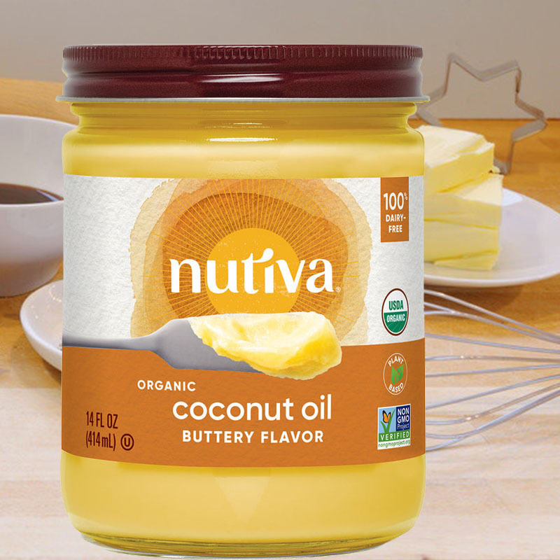 【Special Offer for Near-Expiry Clearance】Nutiva Butter Baking Oil Coconut Oil Expires or Is Renewed in September