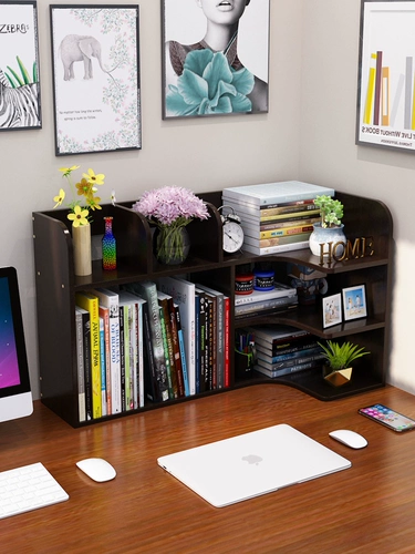 Простая настольная книжная полка, система хранения для школьников, книжный шкаф