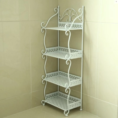 Поставить спальню железной много -слойная книжная полка земля в кухню гостиной туалетная ванная комната прикроватная кровати на полке хранения