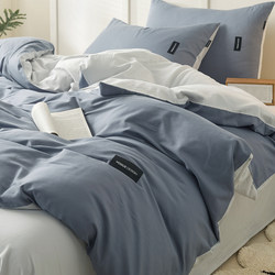 Simple Four-Piece Set of Pure Cotton Quilt Cover, Light Luxury and High-End Feel, Three-Piece Bedding Set for Student Dormitory, Bed Sheet Cover