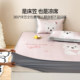 Cute Puppy Print Summer Cooling Mat, Ice Silk Mat, Class a Fitted Sheet Set, Three-Piece Set, Machine Washable, Cooling Air-Conditioned Soft Mat