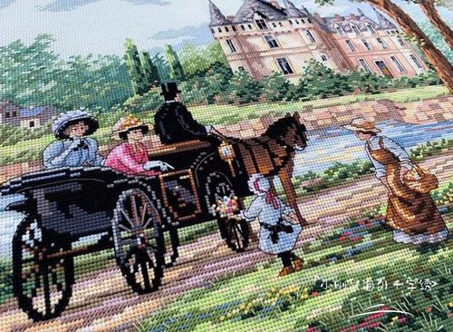 DIM 3790 Lady Castle Big Gold American Original Cross Stitch Spot Spot