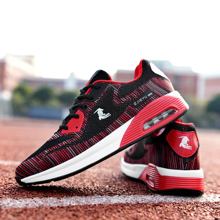 鳄鱼运动鞋男气垫夏季网面跑步鞋夏季鞋透气休闲增高鞋旅游鞋子男