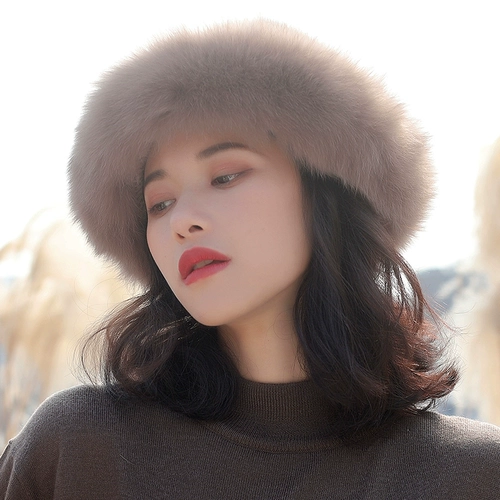Новая норка шляпа женщина зимний рыбак, чтобы сохранить мех кожаная шляпа ночка норка патентная мода универсальная лиса шляпа для волос норка