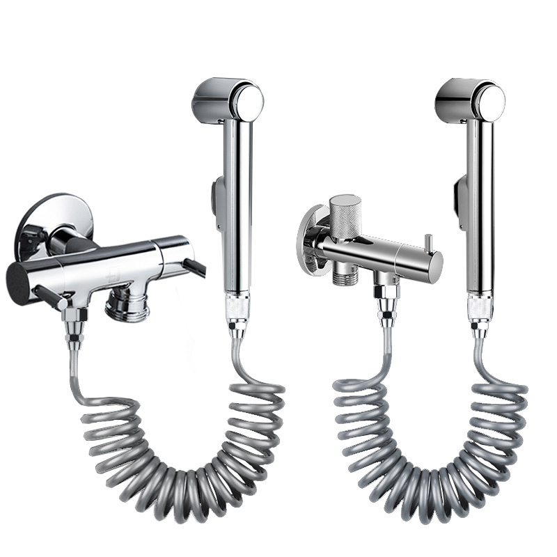 Diving Boat Toilet Flushing Spray Gun Home Makeup Room Mate Toilet High-pressure Tap Tee Booster Flush Water Gun