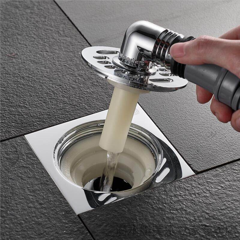 Submarine sewer pipe Washing machine floor drain special joint Three-way accessories Drain pipe interface straight-through elbow Dual-use