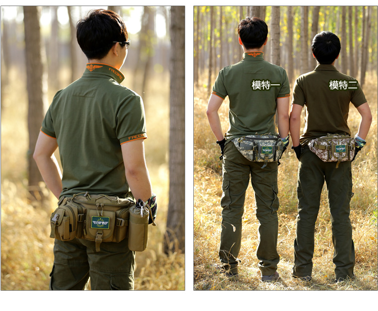 Quân đội túi fan nam thể thao ngoài trời công suất lớn không thấm nước túi chiến thuật cưỡi du lịch chạy đa chức năng ngực túi 	mua túi đeo hông	