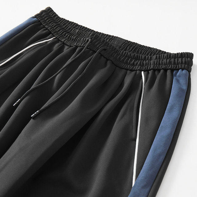 Weichen ຍີ່ຫໍ້ trendy plus size ເຄື່ອງນຸ່ງຜູ້ຊາຍດູໃບໄມ້ລົ່ນແລະລະດູຫນາວໃຫມ່ pants ຜູ້ຊາຍບາດເຈັບແລະຜູ້ຊາຍໄຂມັນບວກກັບຂະຫນາດ pants ຜູ້ຊາຍໄຂມັນ sweatpants