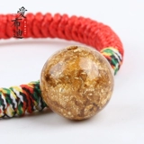 Украшение-шарик, бусины ручной работы, аксессуар, аксессуары, четки бодхи, цвета киновари