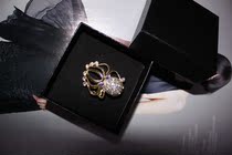 European vintage Western jewelry dripped gold stereoscopic squid octopus octopus