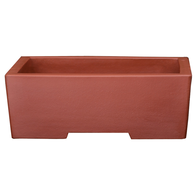 Rectangular flowerpot boutique indoor green, the plants potted bonsai pot classical contracted rockery yixing zisha ceramic basin