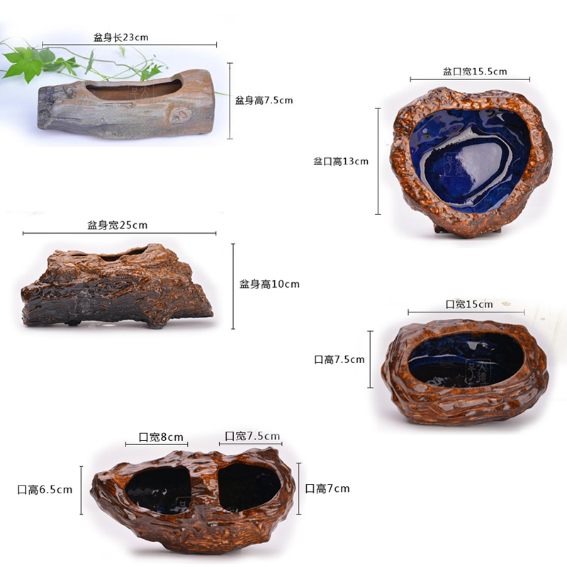 Greatness, purple sand flowerpot glaze redstone basin meaty plant its stump basin creative alien small heart