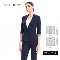 Summer clothes seven-point sleeve small suit jacket womens overalls dress professional suit womens beauty salon work clothes