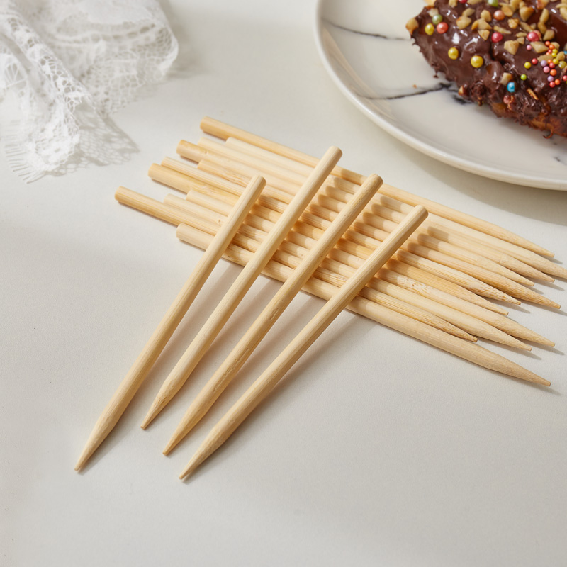 Bamboo Sign 6 0mm * 15cm Christmas Banana Chocolate Corn Stick Barbecue Tool Disposable Sign 400