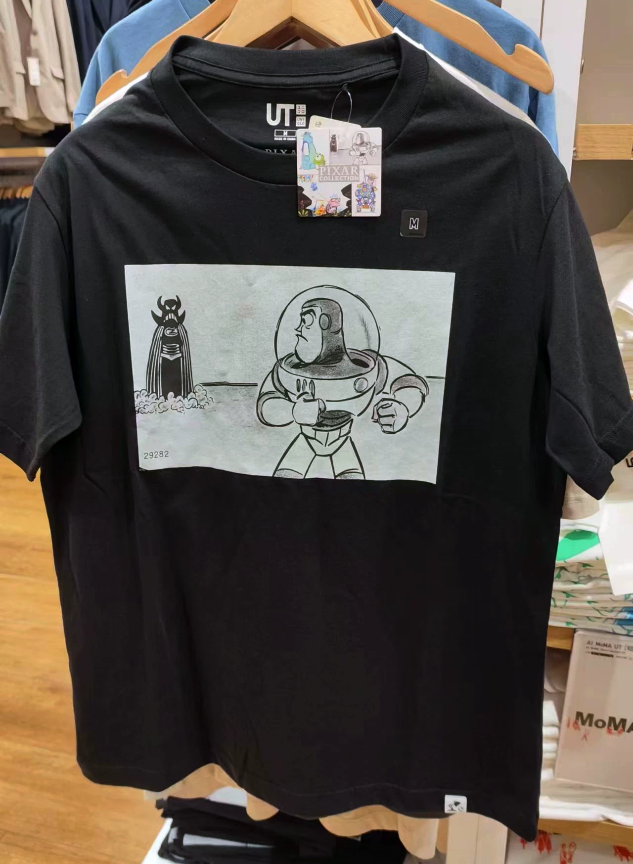 UNIQLOUniqlo ко-бренд Pixar Cars Toy Story Buzz Lightyear Woody короткая футболка