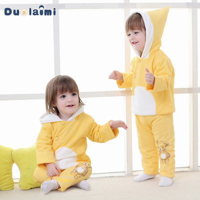 Baby spring and autumn suits newborn clothes cotton outing clothes 0-1 years old men and women newborn baby thin cotton coat