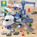 Самолет, детская игрушка с рельсами для мальчиков, интеллектуальный трансформер, игрушечная машина, модель автомобиля, 6 лет, подарок на день рождения