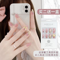 Nail patch nail nail nail art finished Net red hot models 2021 wearable nail detachable patch ins Wind senior Autumn