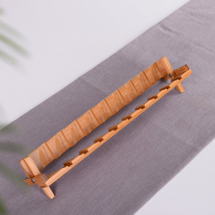 T receive bamboo tea beverage holder drying beverage holder kung fu tea tea cup cup put shelf rack tea tray