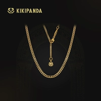 KIKIPANDA Ювелирное украшение, ожерелье подходит для мужчин и женщин, золотая оригинальная ретро цепочка