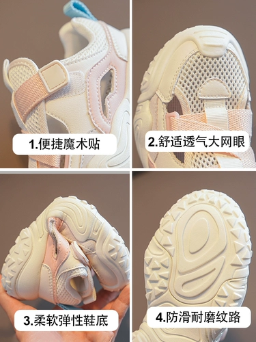 Летние сандалии для принцессы, спортивная детская повседневная обувь для мальчиков, подходит для подростков, мягкая подошва