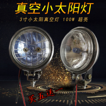Truck 12V24V small solar lamp waist light side light lamp tire light 3 inch round vacuum car spotlight