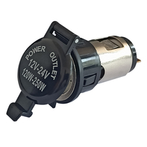 Car cigarette lighter socket power socket truck motorcycle modified cigarette lighter female seat car charger 12-24V