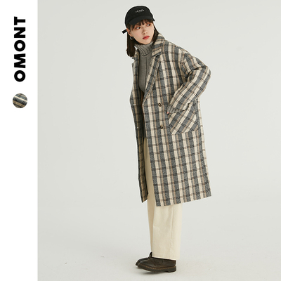 taobao agent omont Retro long woolen woolen coat, winter jacket, mid-length, increased thickness