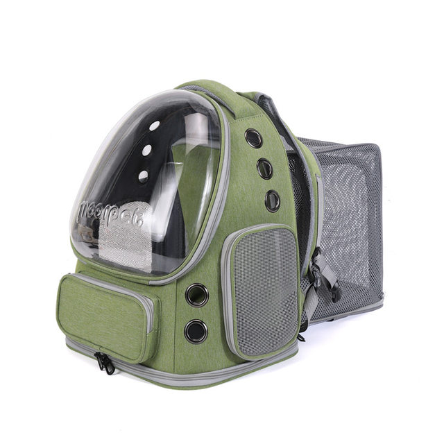 Cat Carrier Portable Travel Pet Backpack Large Space Expandable Cat Backpack Transparent Space Capsule Dog Backpack
