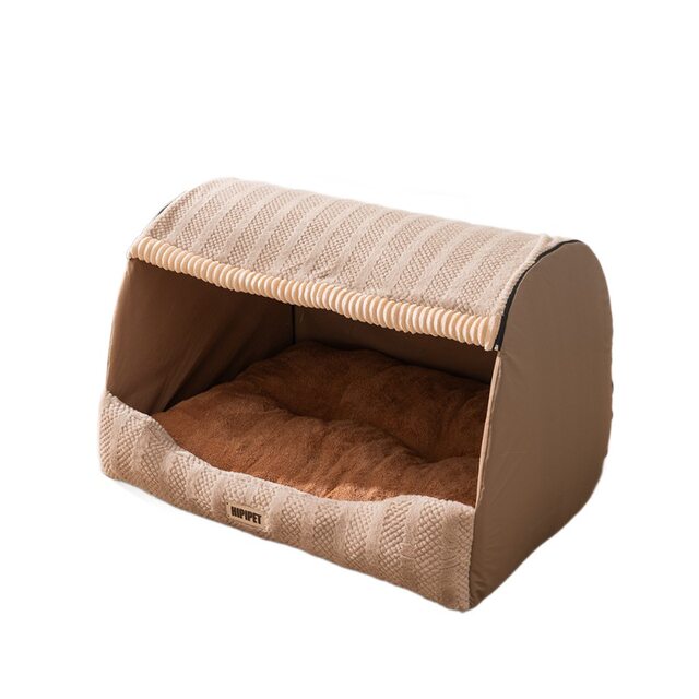 New Drawer-Style Dog Bed, Winter Warm Semi-Enclosed Cat Bed, Suitable for Medium and Large Dogs Like Golden Retrievers, Detachable Pet Bed
