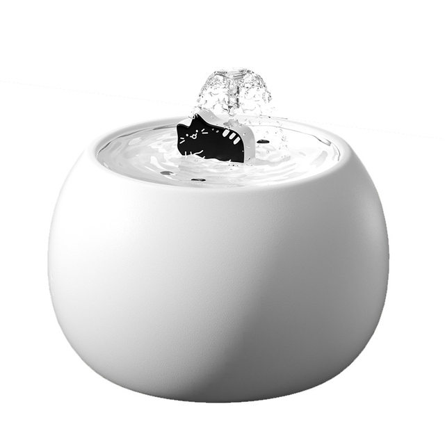 Automatic Cat Water Dispenser, Pet Ceramic Water Dispenser, Circulating Filtration, Dog Drinking Bowl, Large Capacity Water Feeder