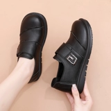 Комфортная обувь для матери, нескользящие туфли для кожаной обуви, осенняя, для среднего возраста, мягкая подошва