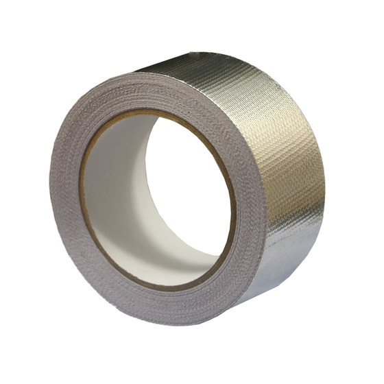 KAPTAEN thickened glass fiber aluminum foil tape resistant to high temperature glass fiber cloth waterproof pipe range hood trapping tin foil paper sealing tape tearing continuous sealing tape aluminum foil paper 0.15MM thick