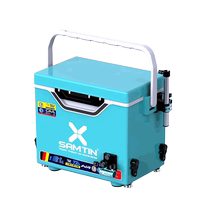 Leichen 2100B fishing box new sitting fishing box multi-functional ultra-light ultra-hard thickened high-end full set of Taiwan fishing box