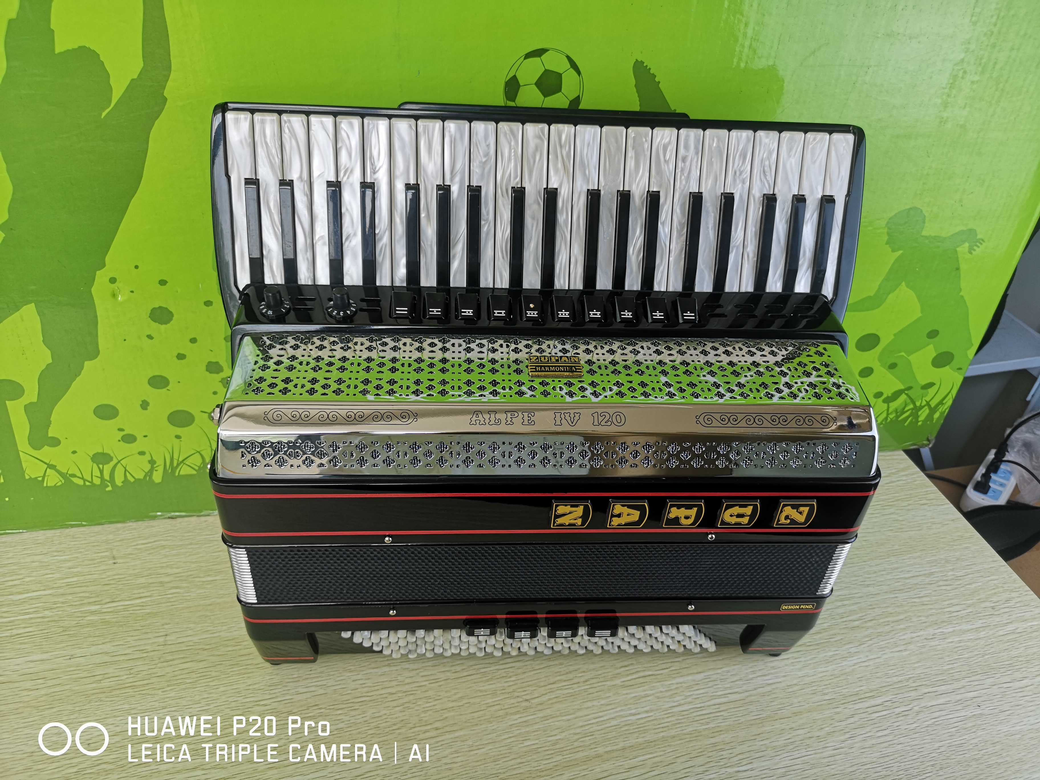 Slovenia original ZUPAN Zupan brand 120 bass four-row spring big Boeing professional accordion