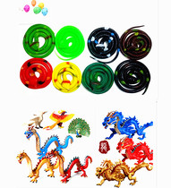 120 Cobra simulation rubber plastic soft rubber fake snake trick toy water python Golden Blue Red Chinese Dragon