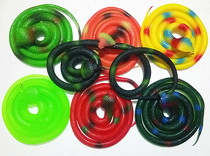 Long 130cm color simulation rubber plastic fake snake soft rubber Cobra animal model childrens trick toy