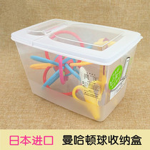 Infant Manhattan ball teether baby hand grasping rattle ball educational toy ball breast pump storage box