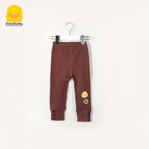 Broken code clearance yellow duckling girls pants trousers baby girl spring and autumn 2-year-old girl elastic pants 3-year-old new