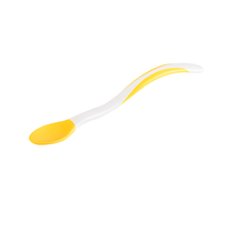 Yellow duckling newborn soft spoon baby spoon learning training baby feeding feed supplementary soup spoon