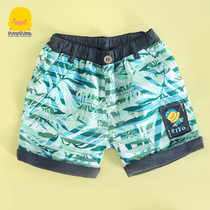 Summer Clearance Yellow Duckling Boys Baby Shorts Boys Printed Pants Cotton Baby Summer Thin Section 2-4 Years Old