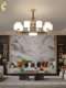 New Chinese-Style Chandelier, All-Copper Living Room Lamp, Dining Room and Bedroom Main Light, Chinese-Style High-End and Grand Villa Model Room Lighting Fixtures