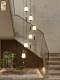 Song-Style Aesthetic Restaurant Pendant Light, Long Strip, All-Copper, Solid Wood, Study Room, Bar Counter, New Chinese Style, High-End Zen Tea Room Pendant Light